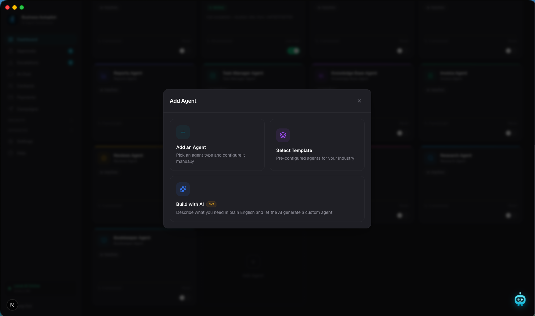 Add an agent